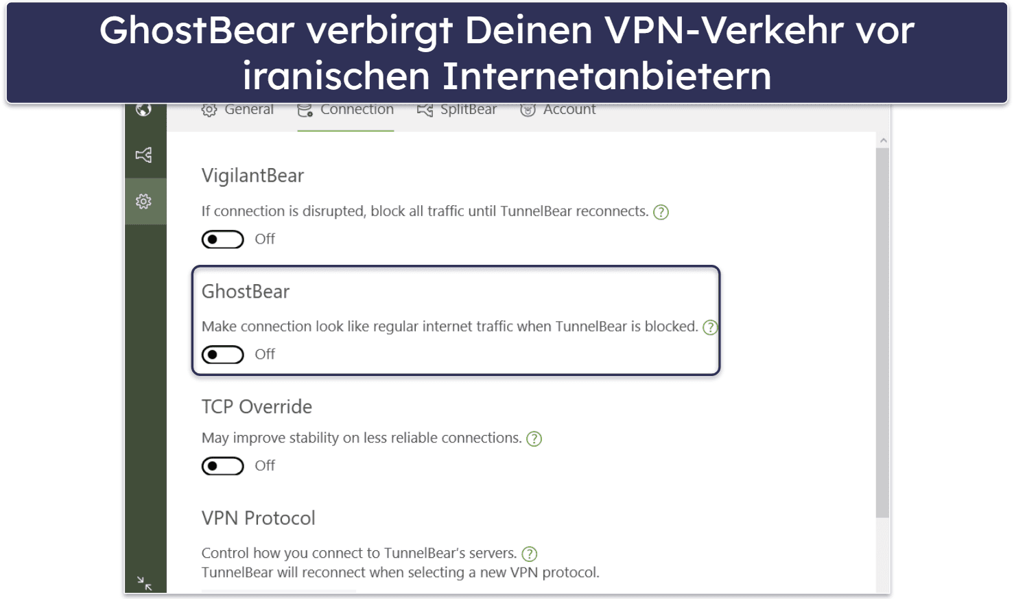 4. TunnelBear — Ein gutes kostenloses VPN für den Iran