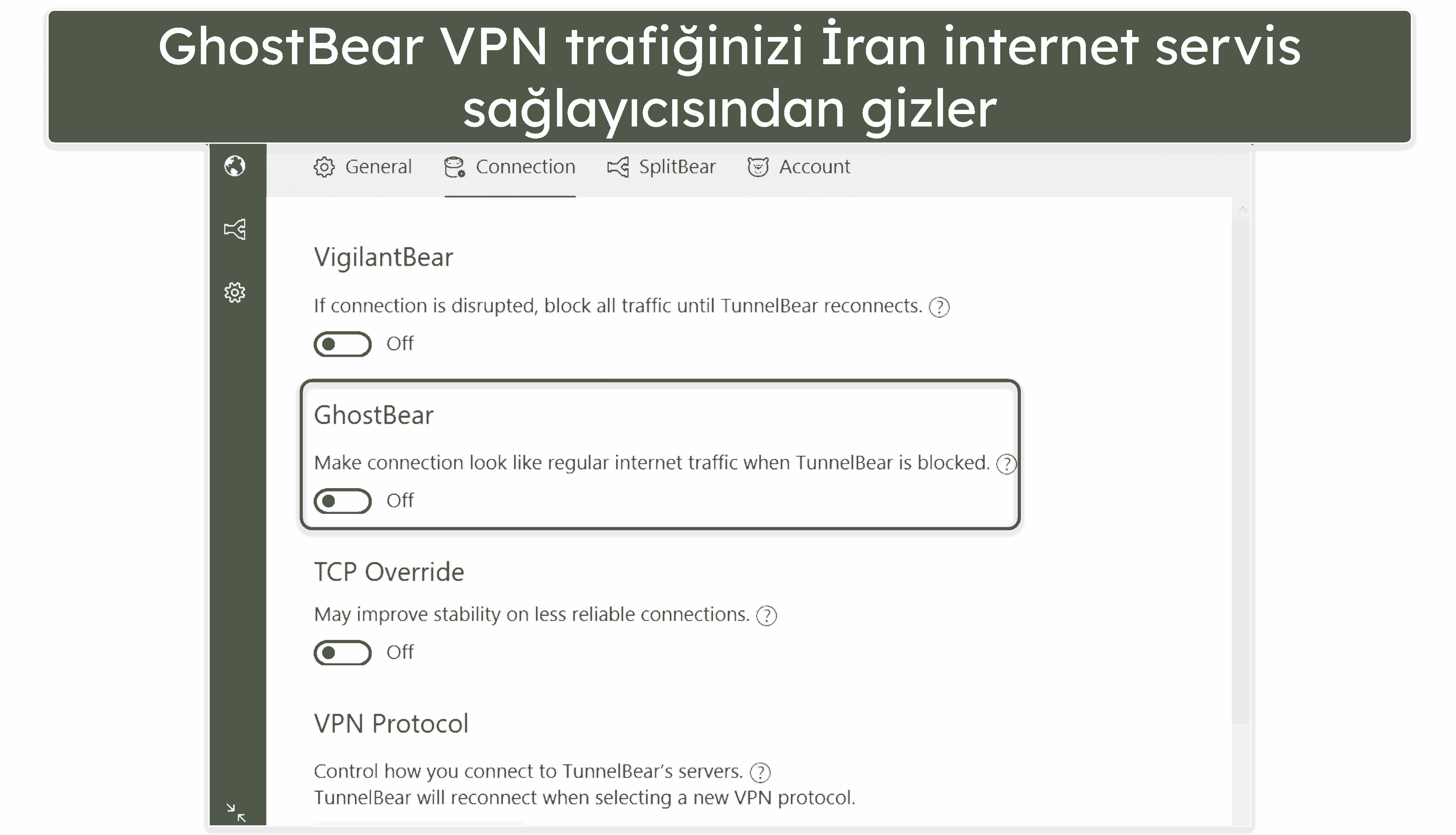 4. TunnelBear — İran için İyi Bir Ücretsiz VPN