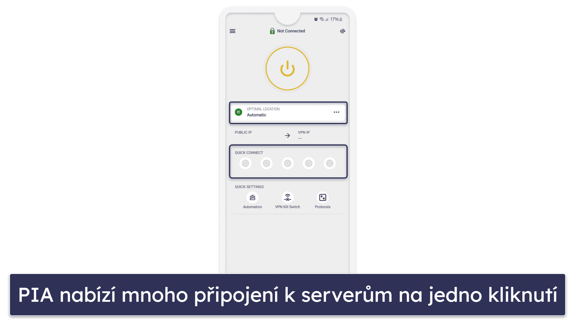 🥈 2. Private Internet Access — Skvělá VPN pro sledování sportovních přenosů zdarma na Androidu &amp; iOS