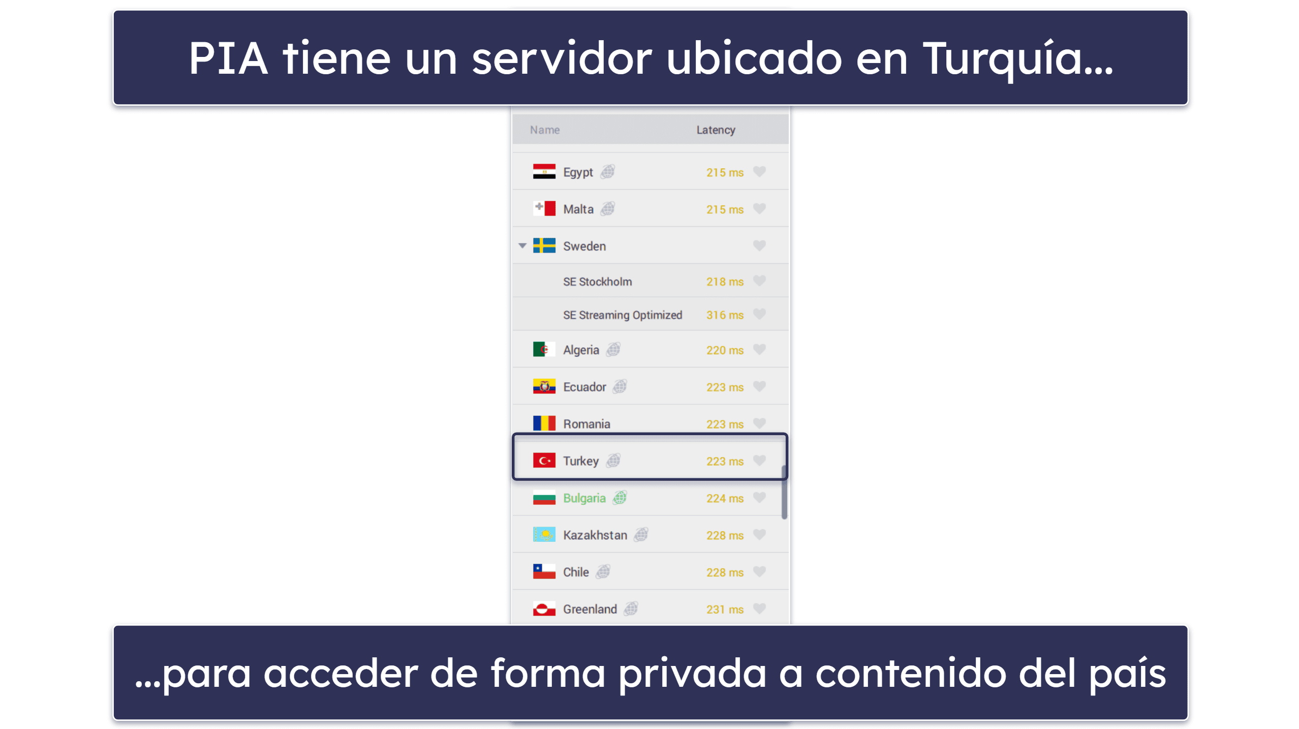 🥈2.Private Internet Access: VPN personalizable para Turquía