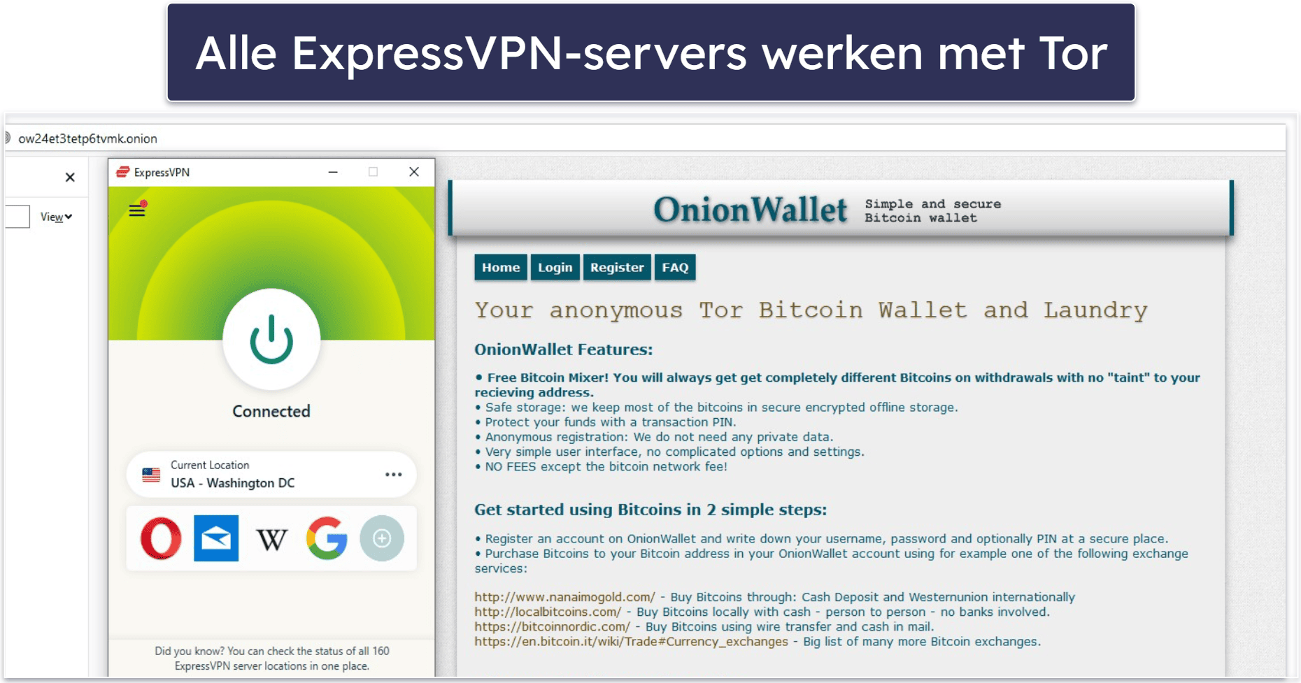 🥇1. ExpressVPN — Beste algemene Tor browser VPN