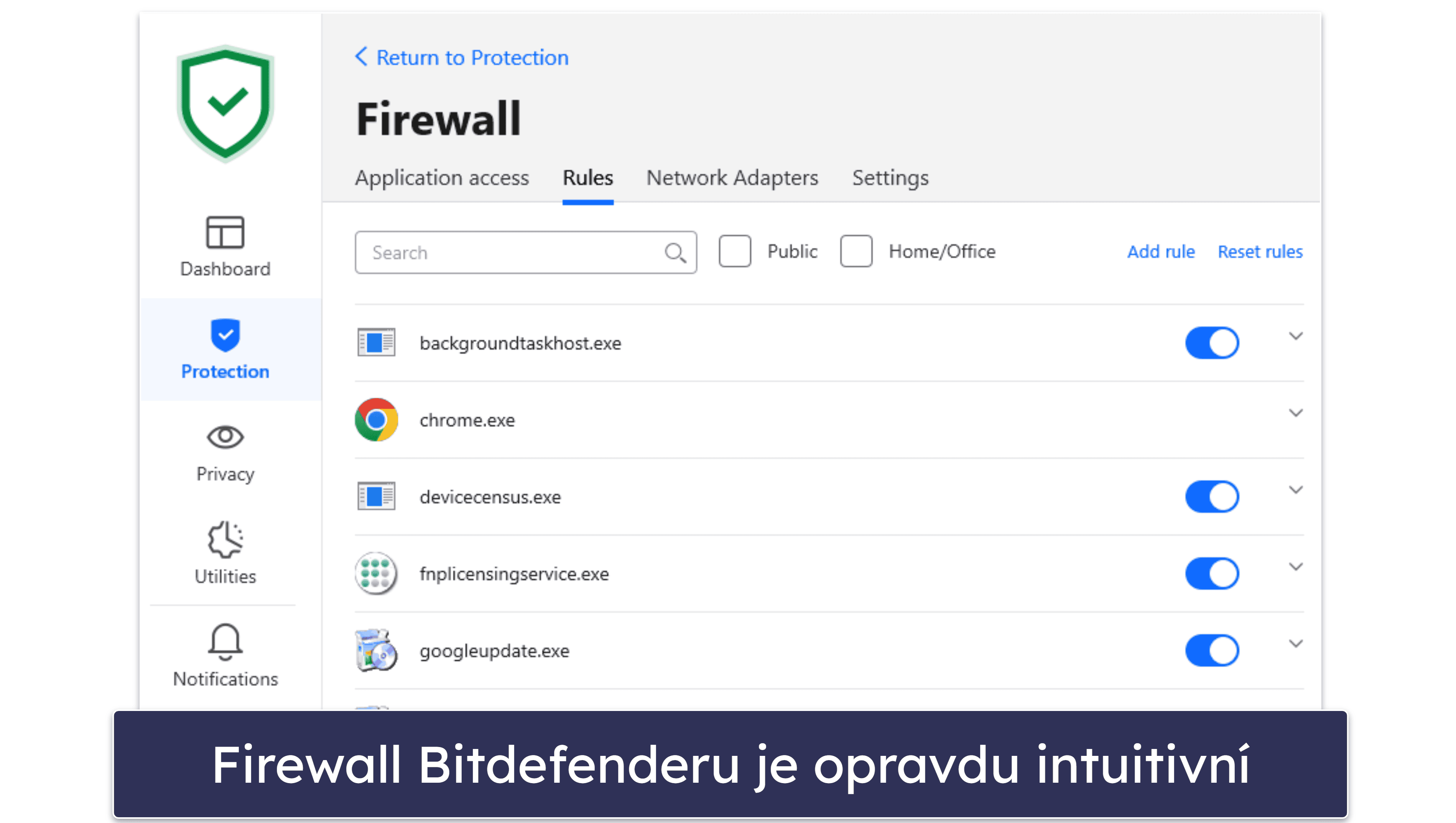 Bezpečnostní funkce Bitdefenderu