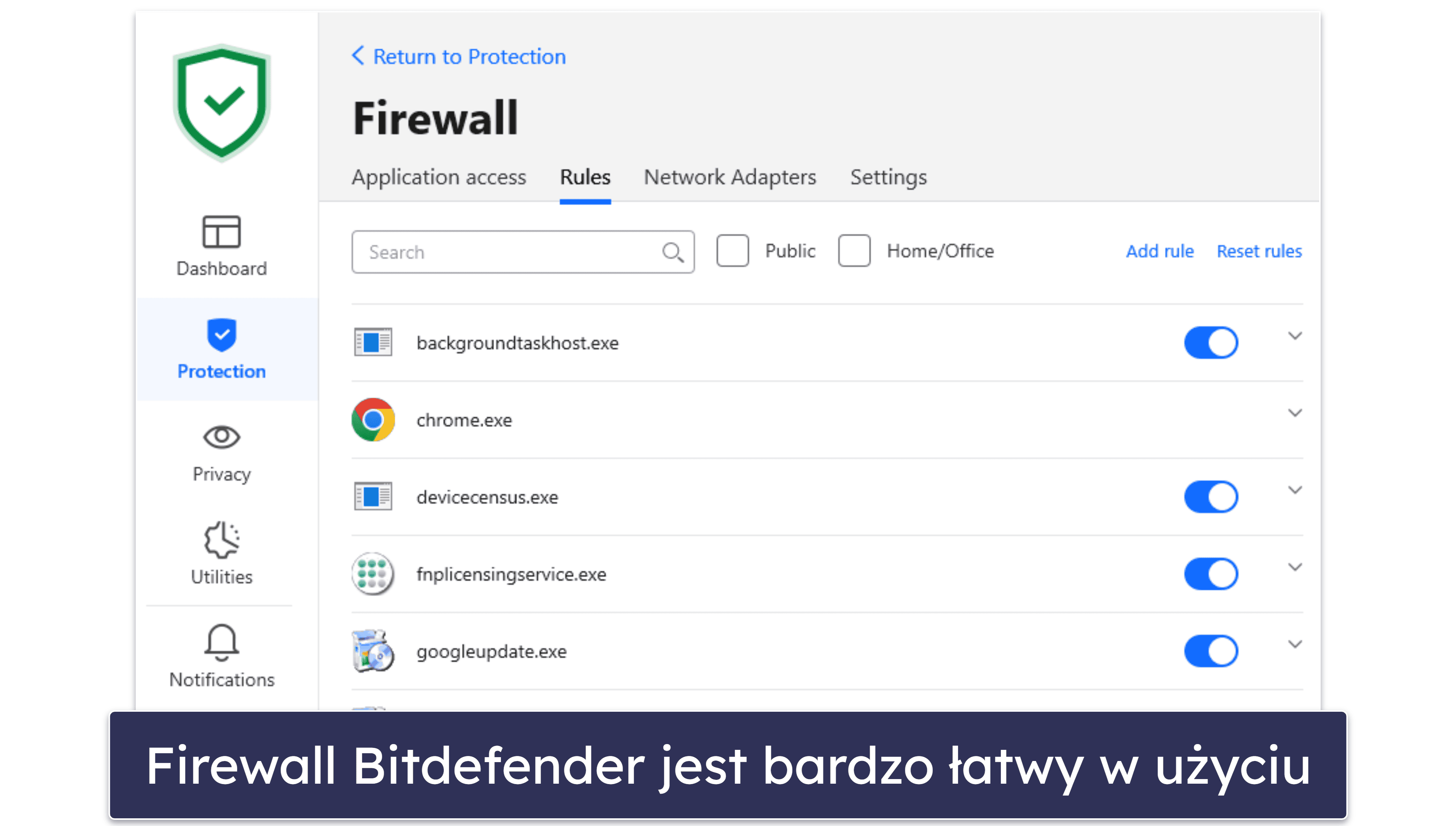 Funkcje bezpieczeństwa Bitdefender