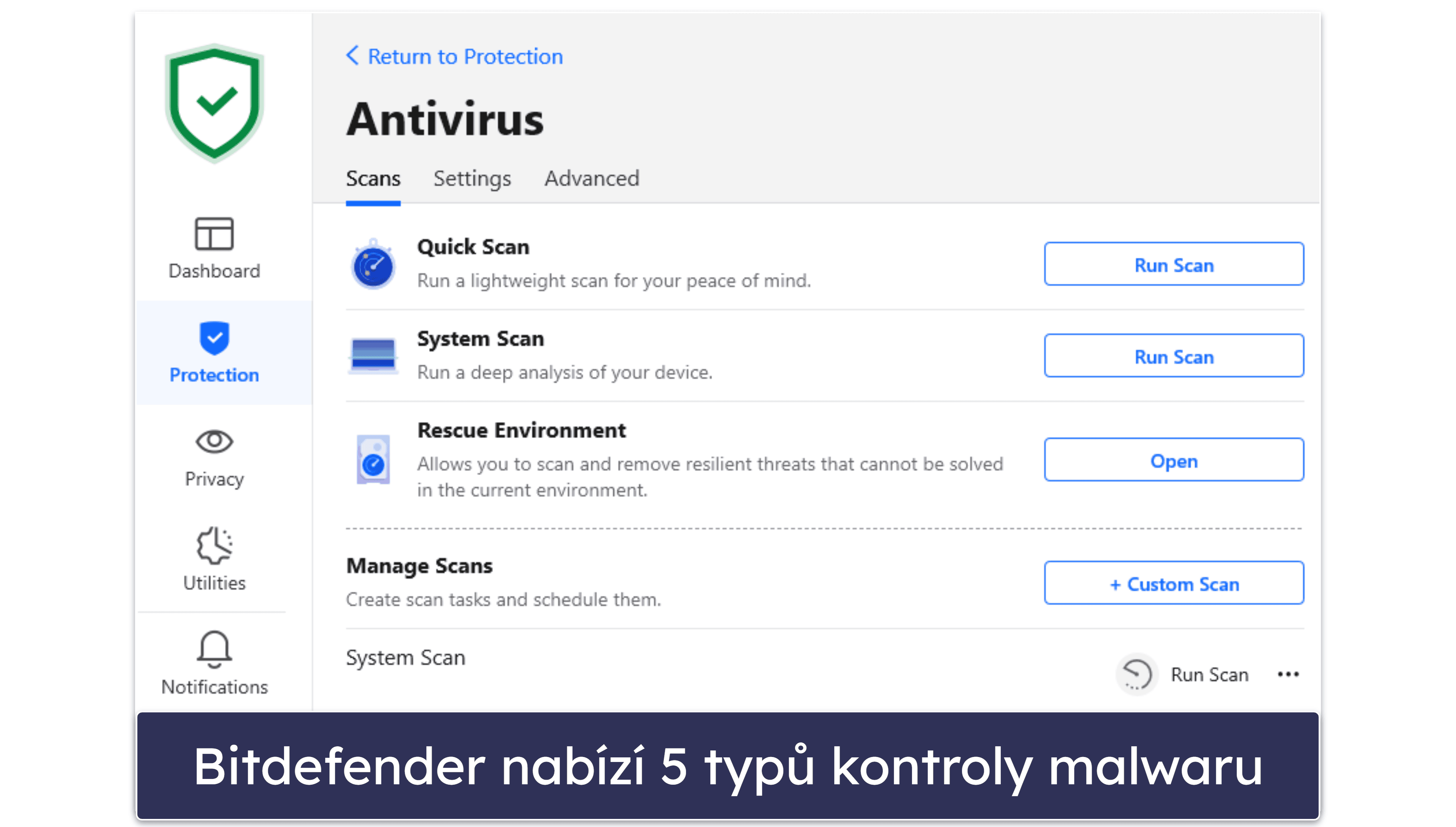 Bezpečnostní funkce Bitdefenderu