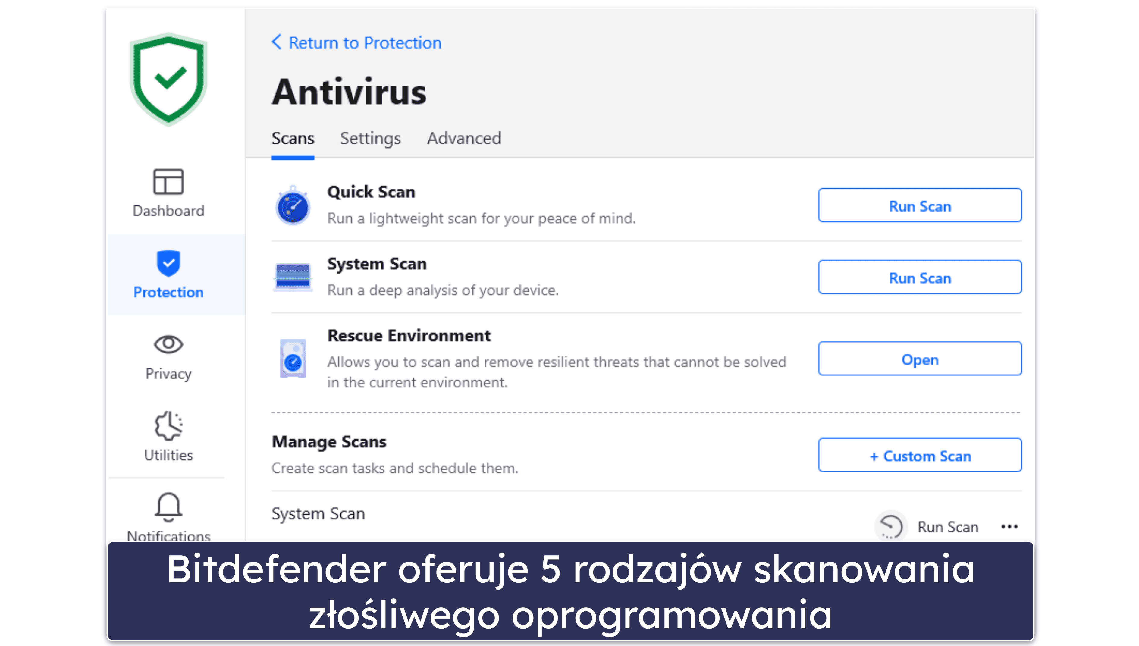 Funkcje bezpieczeństwa Bitdefender