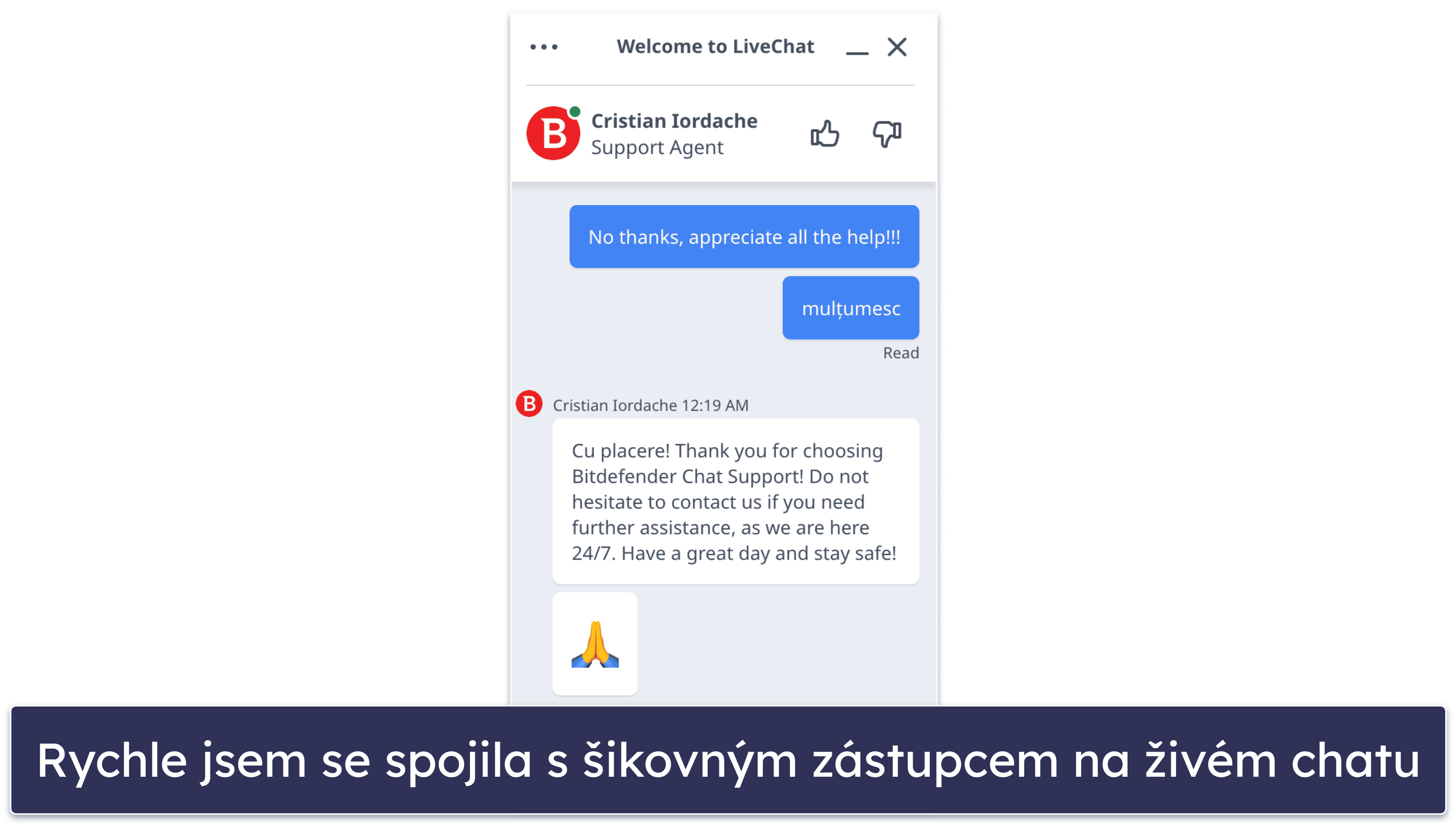 Bitdefender zákaznická podpora