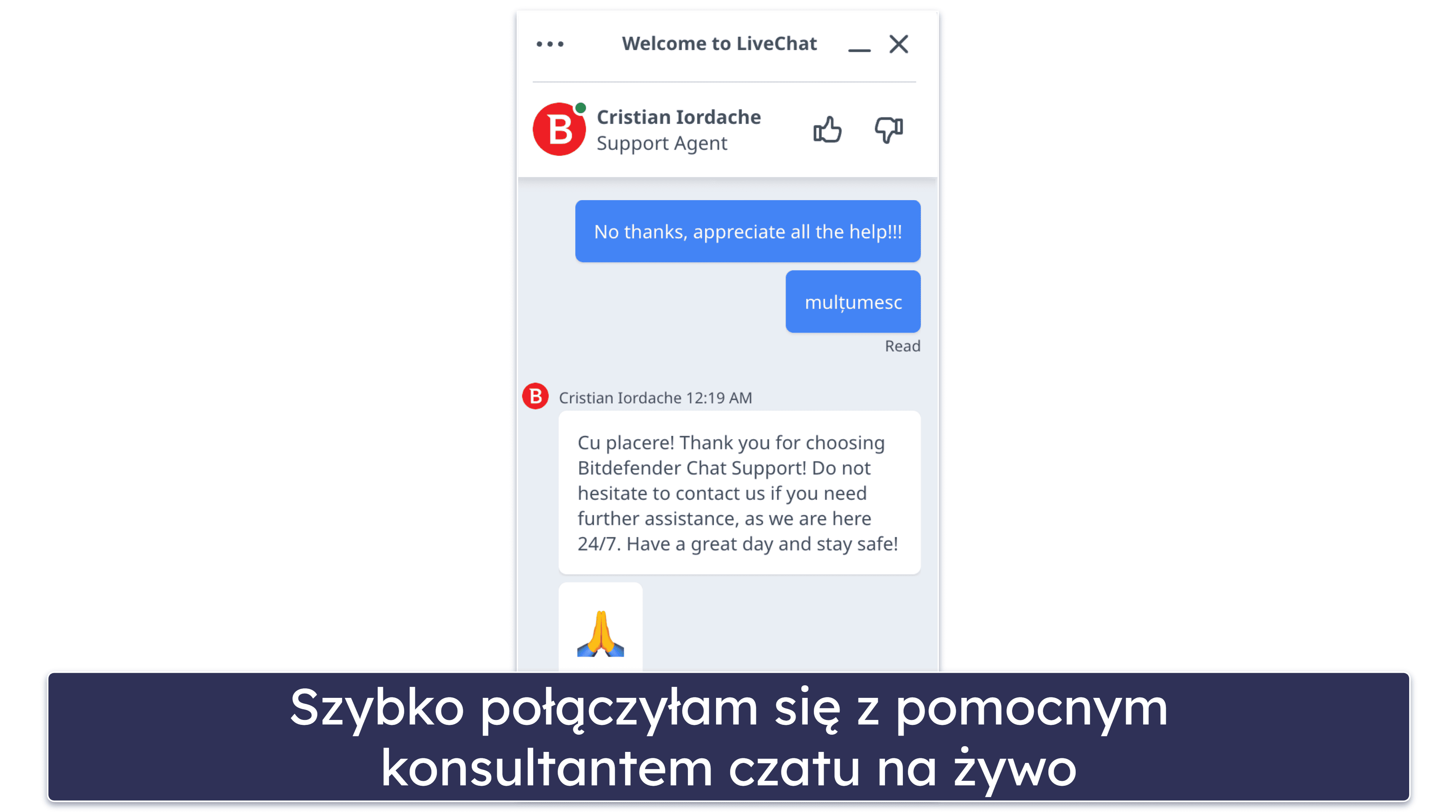 Obsługa klienta Bitdefender