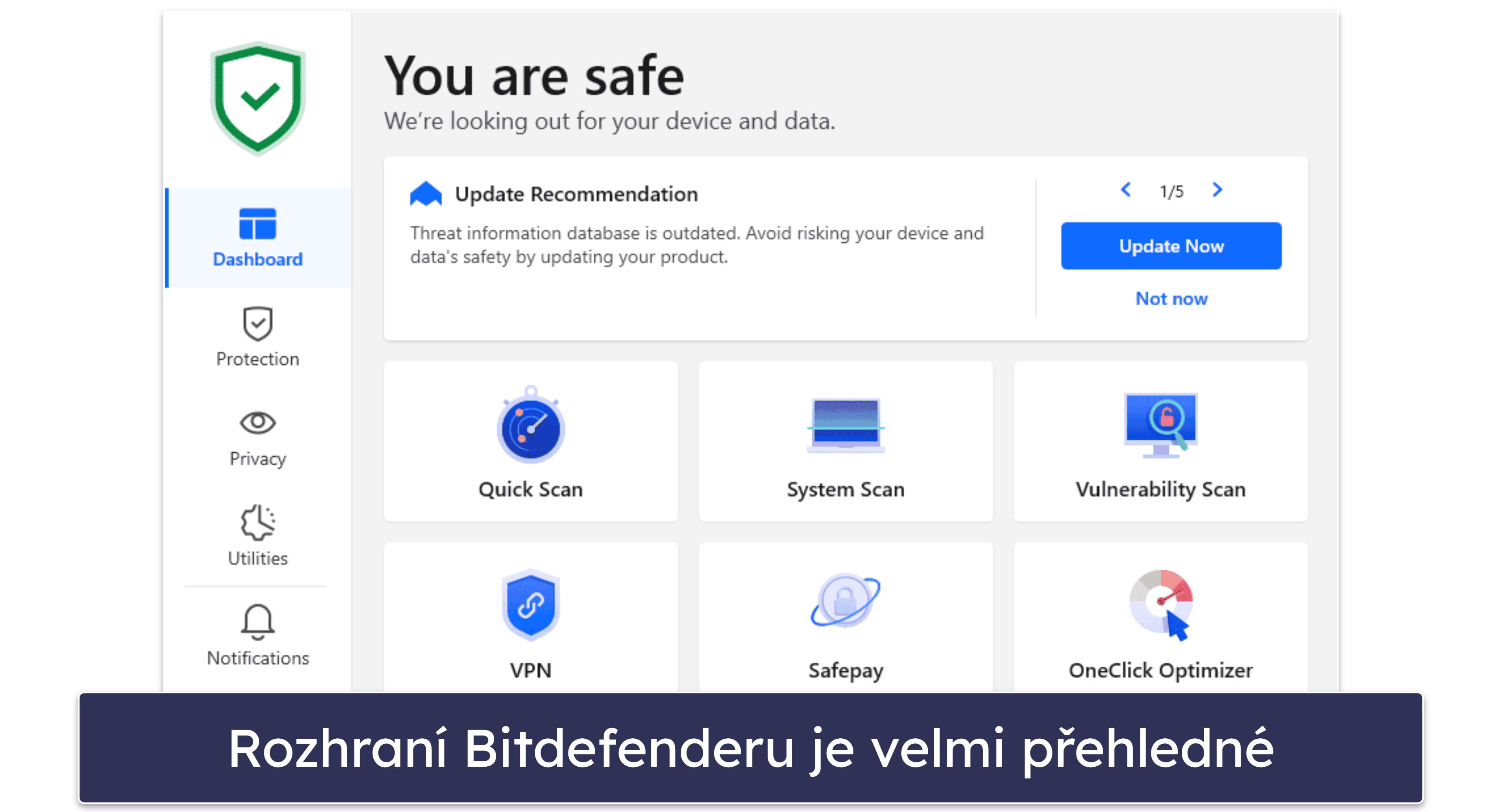 Bitdefender ovládání a instalace