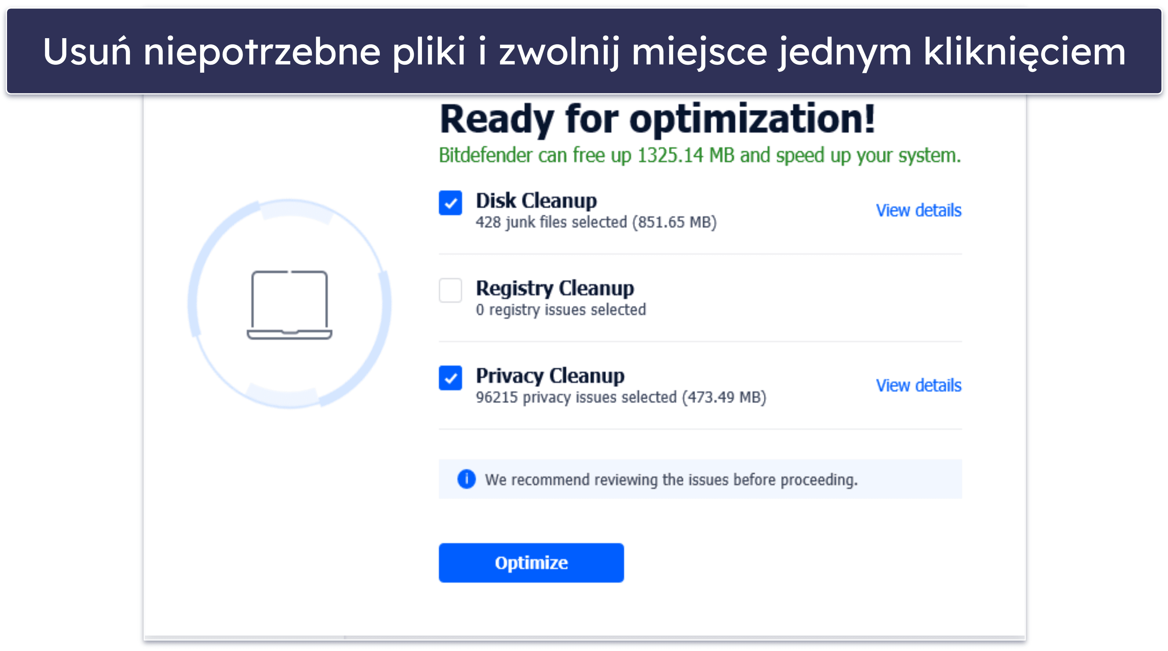 Funkcje bezpieczeństwa Bitdefender