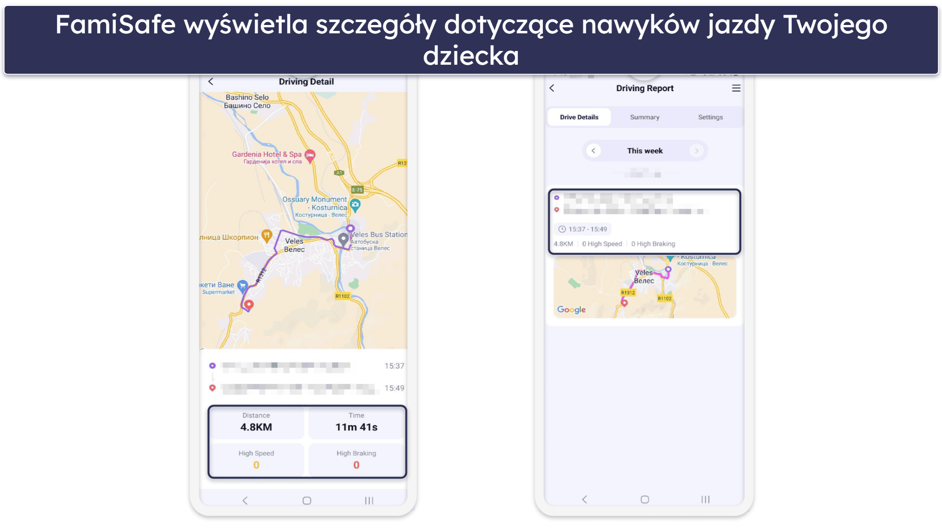 4. FamiSafe — Doskonała aplikacja do monitorowania nawyków jazdy Twoich dzieci