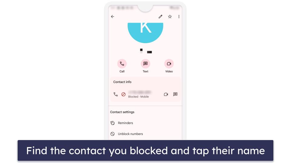 How to Unblock Contacts