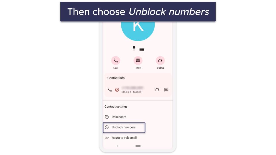 How to Unblock Contacts