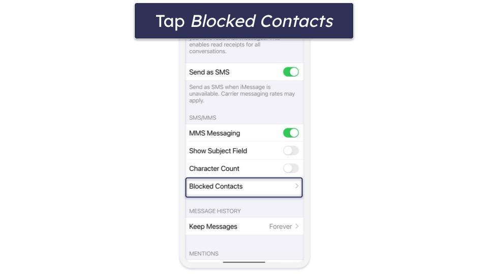 How to Unblock Contacts