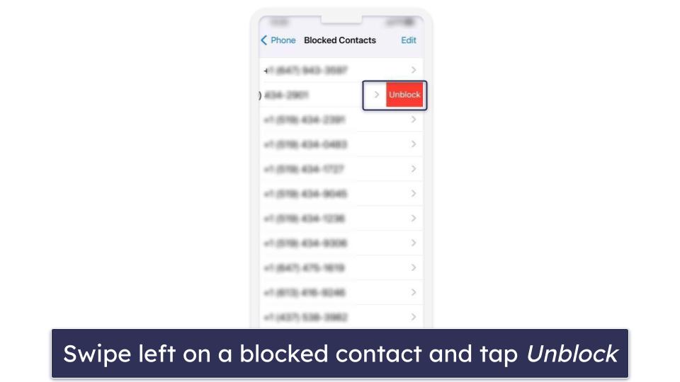 How to Unblock Contacts