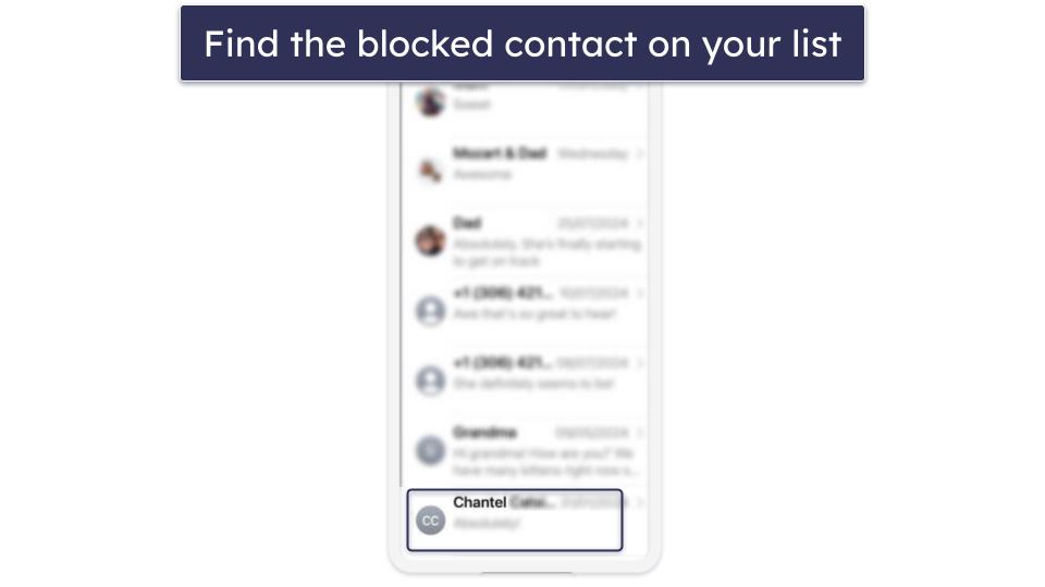 How to Unblock Contacts