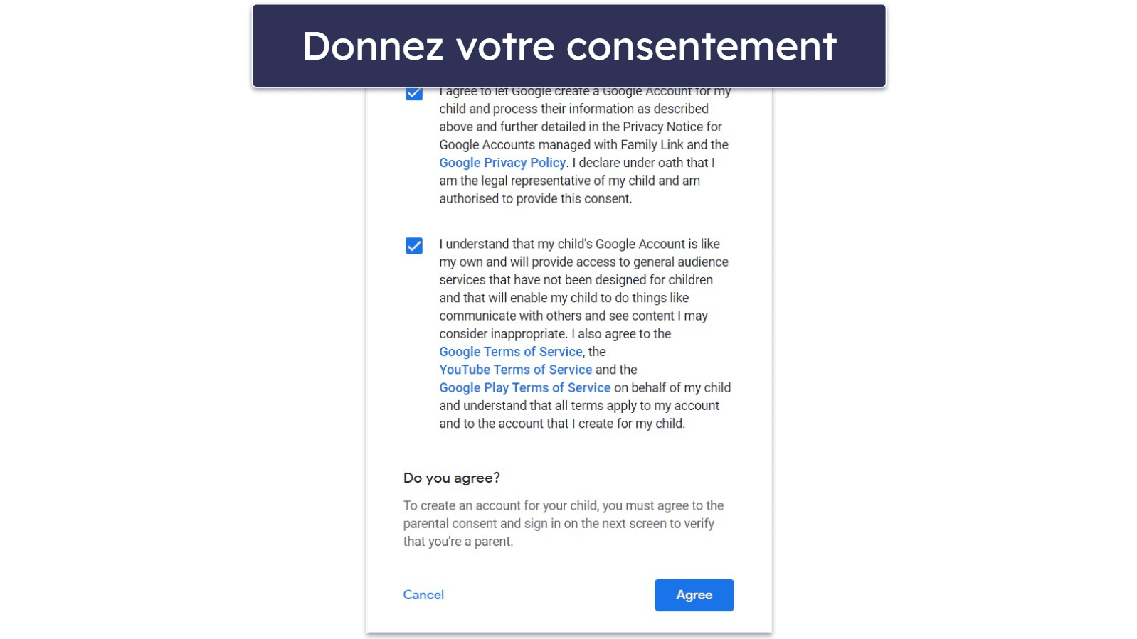 Comment configurer l’expérience supervisée sur YouTube