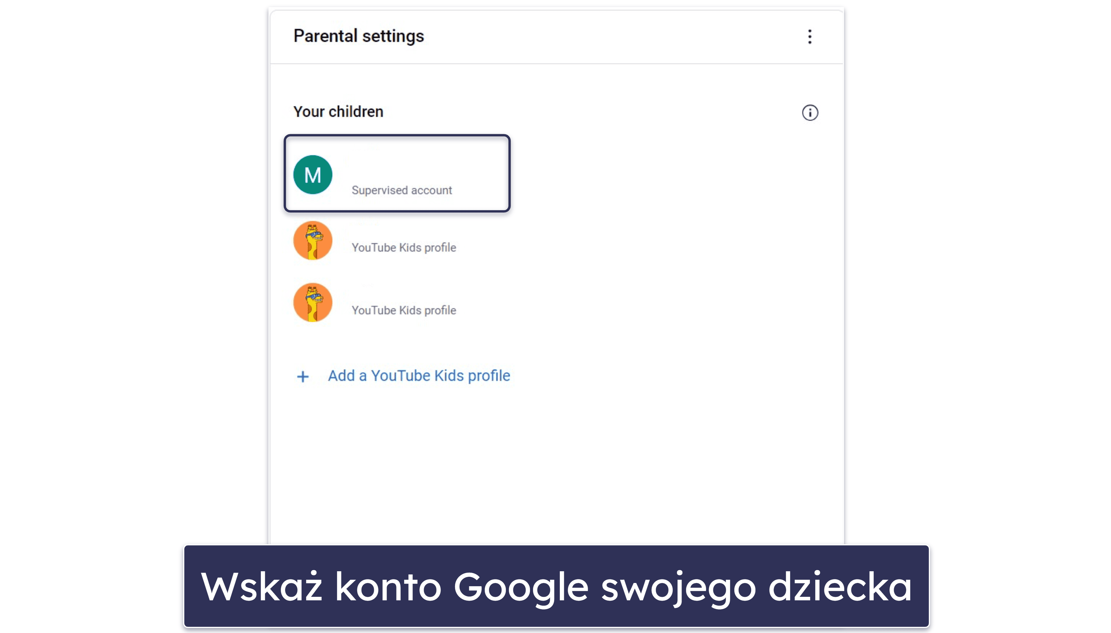 Jak skonfigurować wersję nadzorowaną YouTube