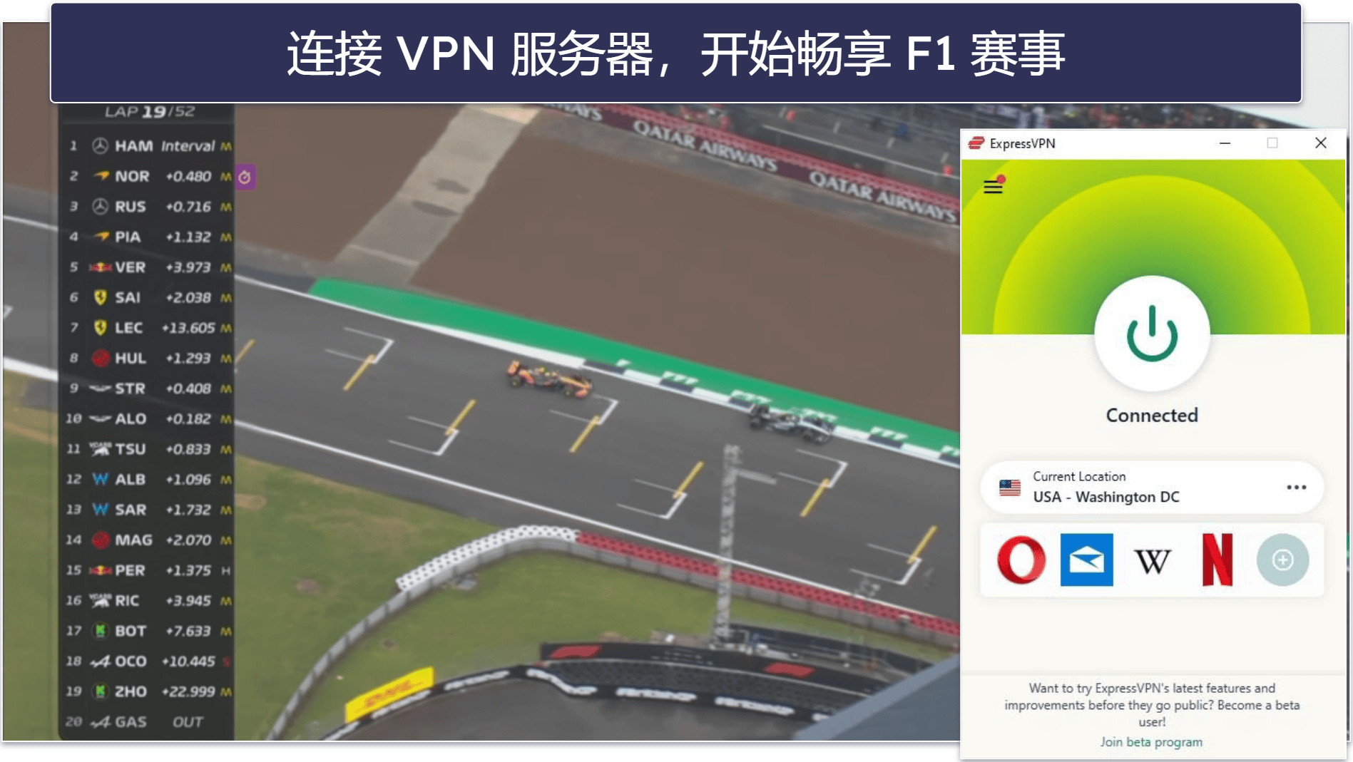 如何在任何设备上看 F1 赛事