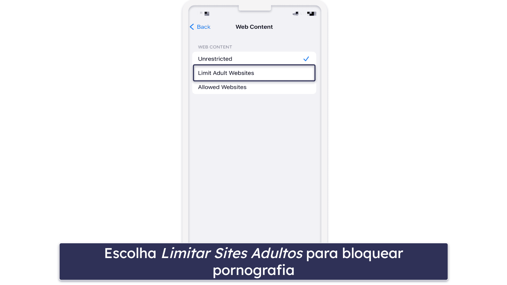 Seis maneiras de bloquear pornografia no celular do seu filho