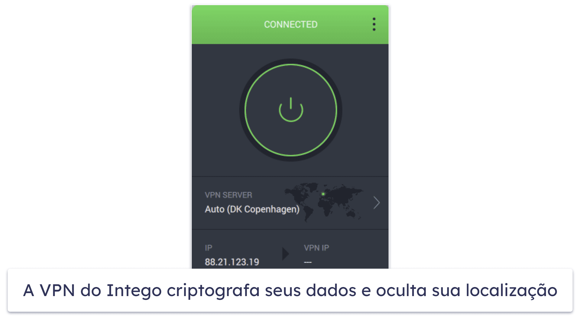 Recursos de segurança do Intego