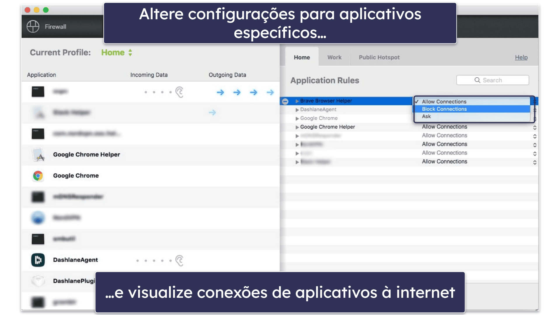 Recursos de segurança do Intego