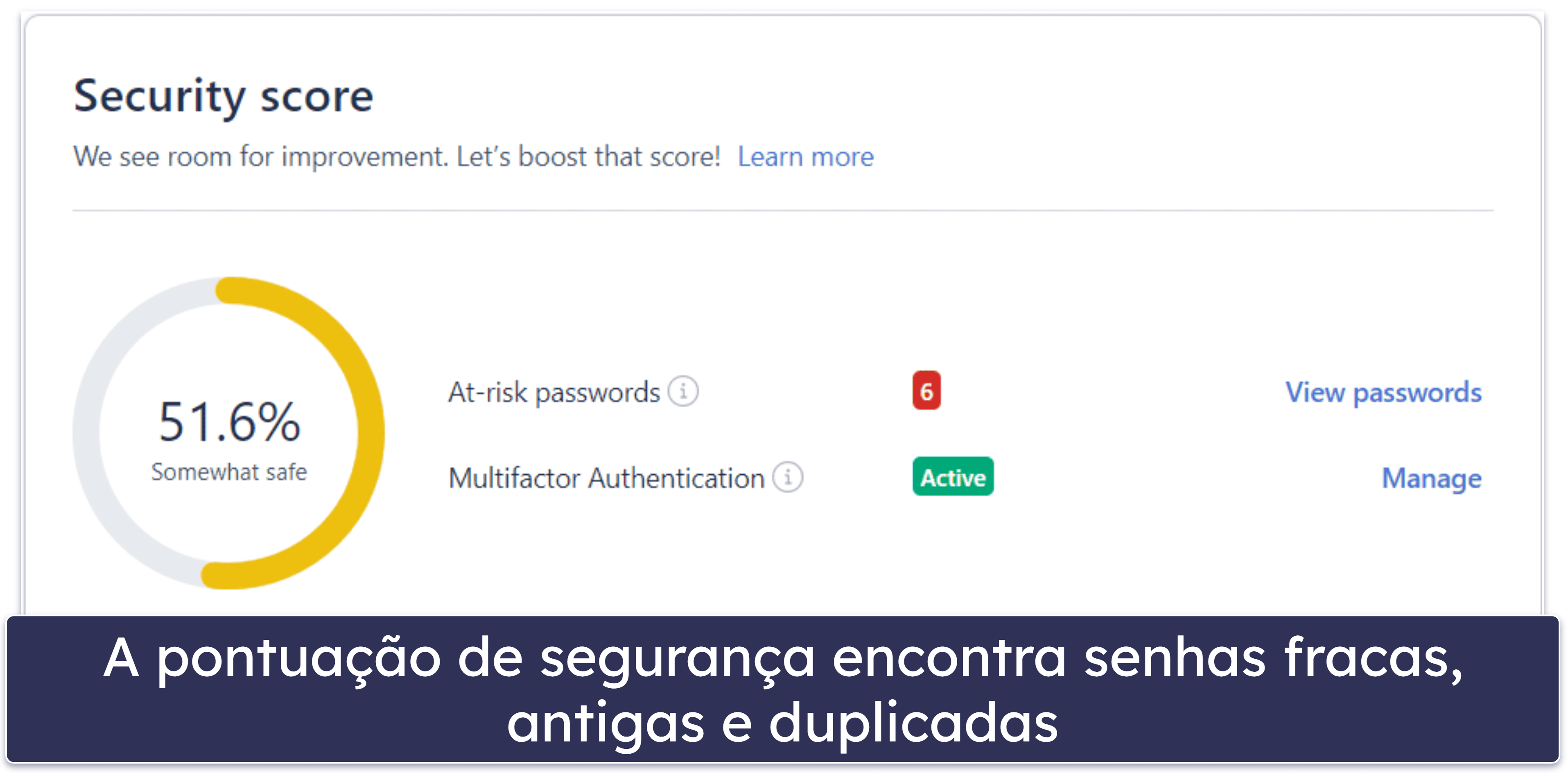 Funcionalidades de segurança do LastPass