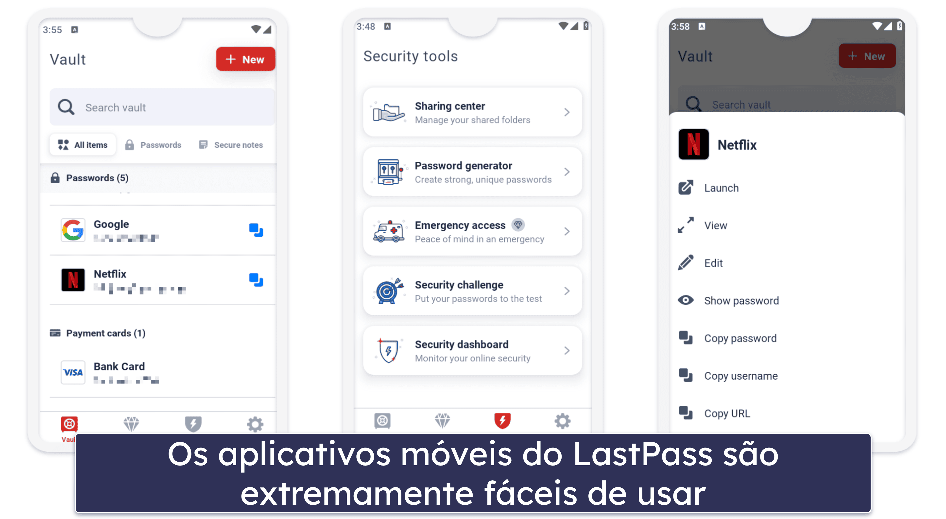 Aplicativo móvel LastPass