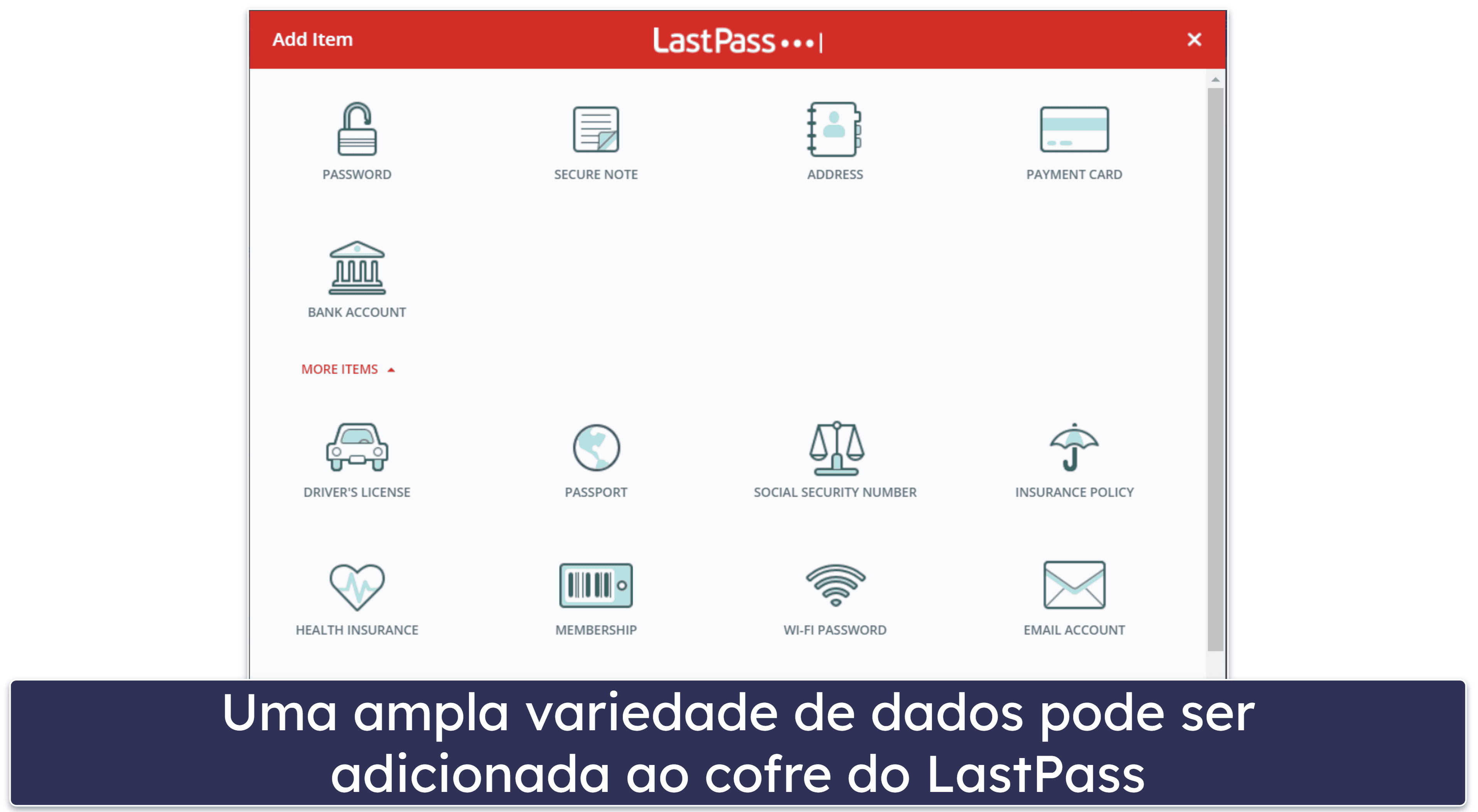 Funcionalidades de segurança do LastPass