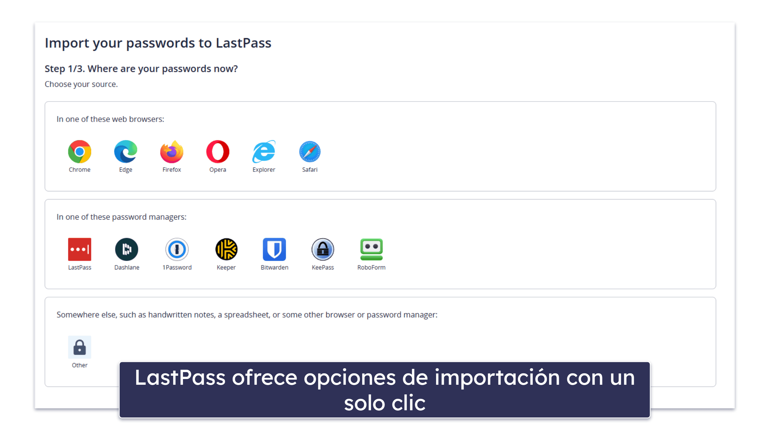 Facilidad de uso y configuración: LastPass es más fácil de usar