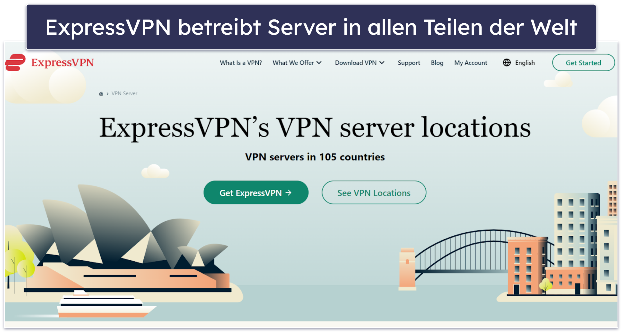 🥇1. ExpressVPN – insgesamt bestes VPN für Tinder