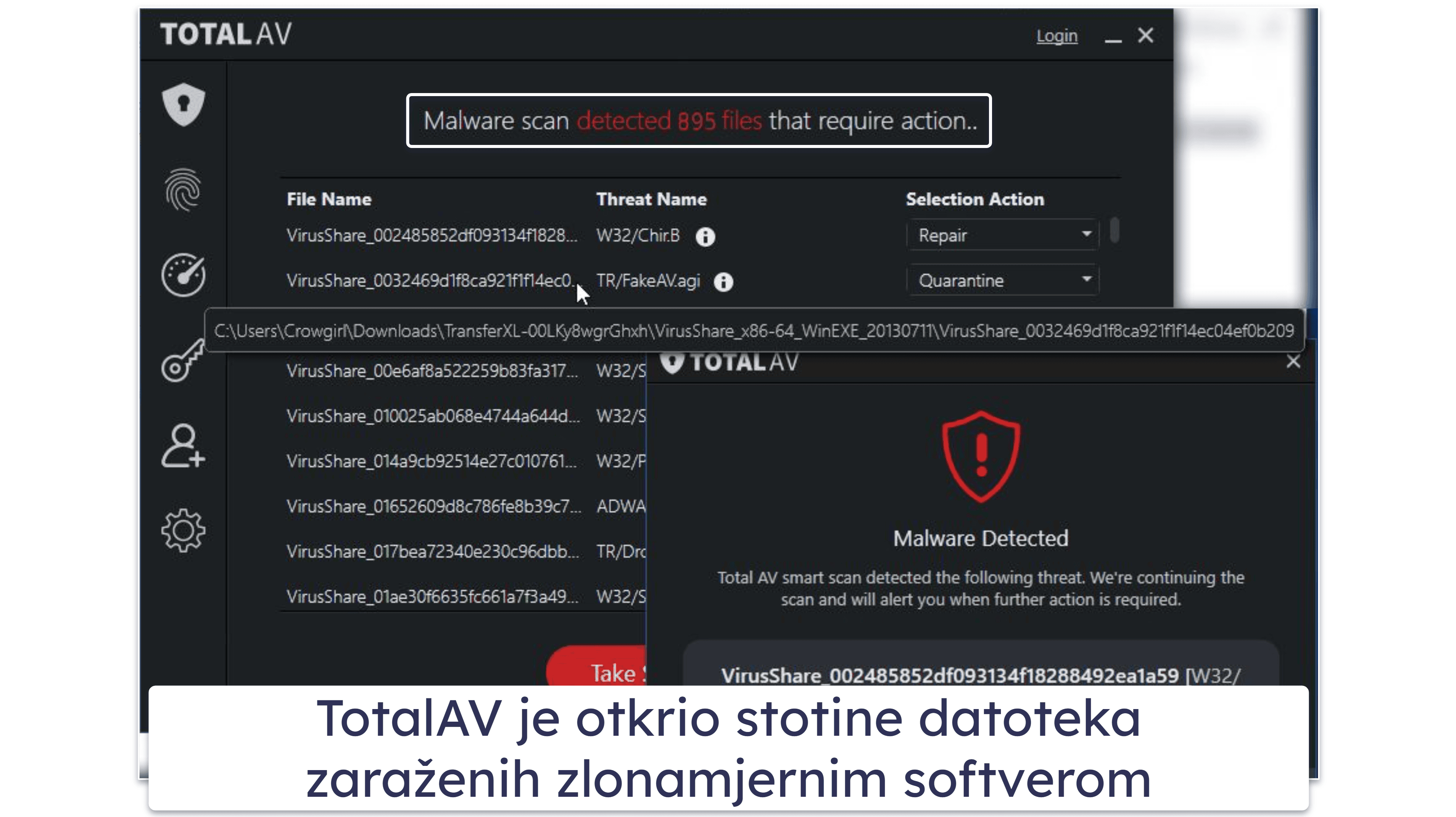 🥉3. TotalAV – najbolja kombinacija antivirusa i VPN-a za Windows