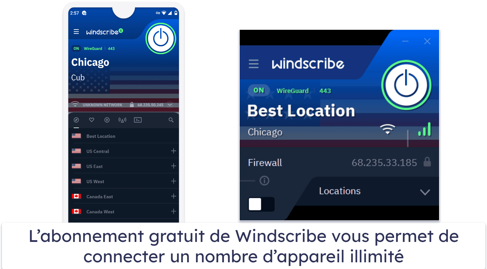 🥉3. Windscribe — prise en charge du streaming sur Hotstar et 100 % gratuit