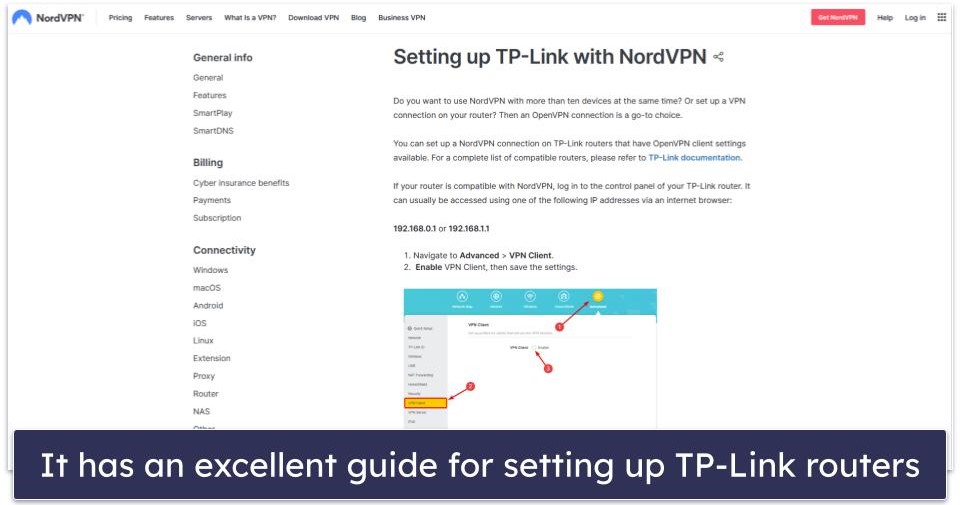 4. NordVPN — Easy to Use VPN for TP-Link Routers