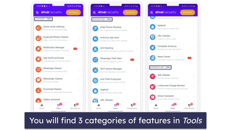 DFNDR Security Ease of Use &amp; Setup — Lots of Ads + Unnecessary Permissions