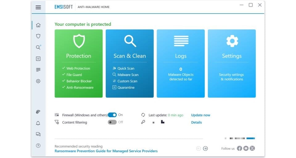 Emsisoft Full Review — Strong Malware Protection (But Not Many Extras)