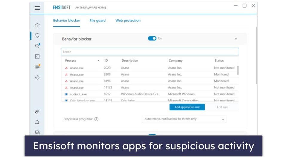 Emsisoft Security Features — Flawless Scanner + Excellent Real-Time Protection