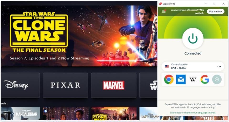 🥇1. ExpressVPN — Best VPN for Watching Disney+ in Venezuela in 2024