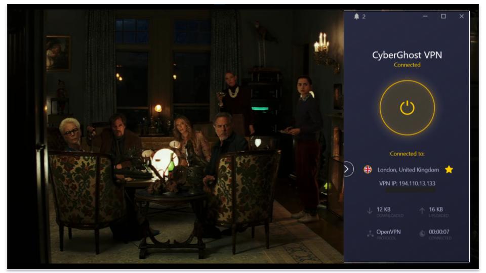 🥉3. CyberGhost VPN — Easy-to-Use VPN for Streaming Knives Out
