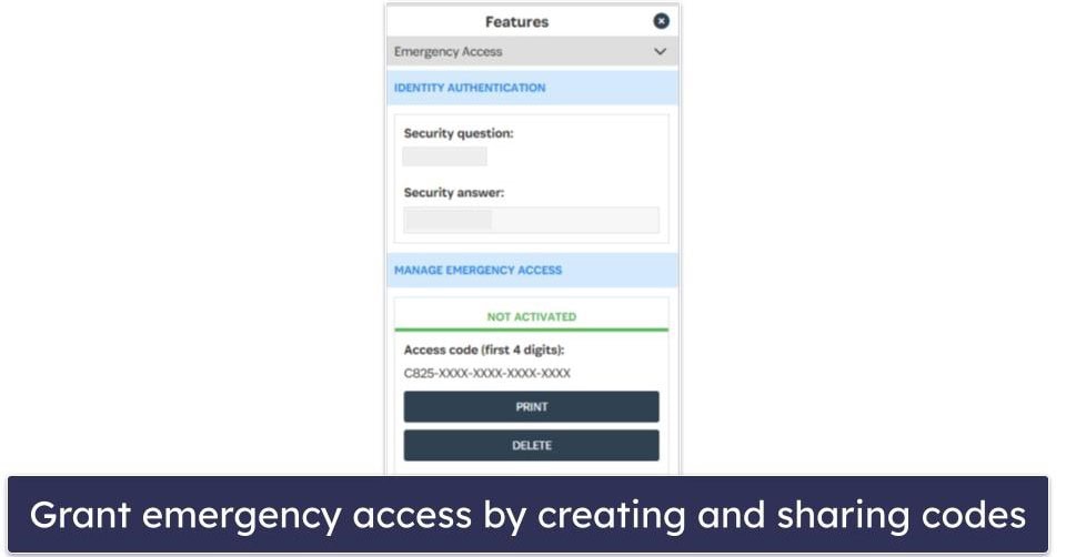 Intuitive Password Security Features — A Good Number of Features, but There’s No Auto-Save