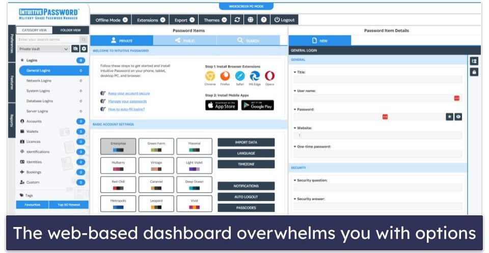 Intuitive Password Ease of Use &amp; Setup — Simple to Set Up, Confusing to Use