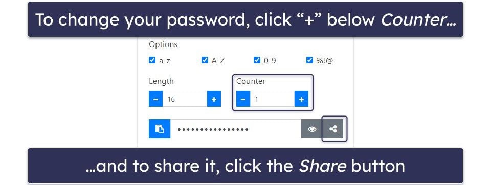 LessPass Security Features