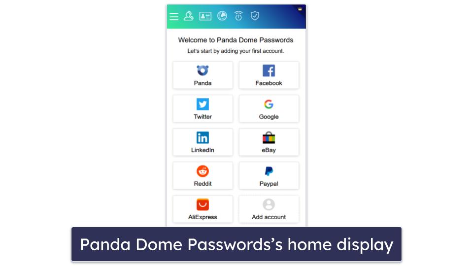 Panda Dome Passwords Ease of Use &amp; Setup — Awkward Setup, but Intuitive Interface