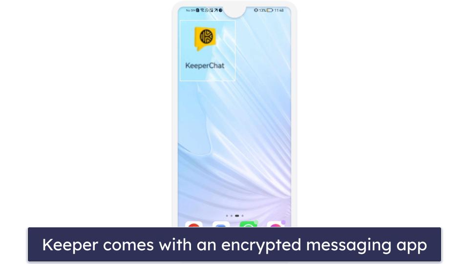 🥉3. Keeper — Best for Advanced Cybersecurity Tools + Encrypted Chat