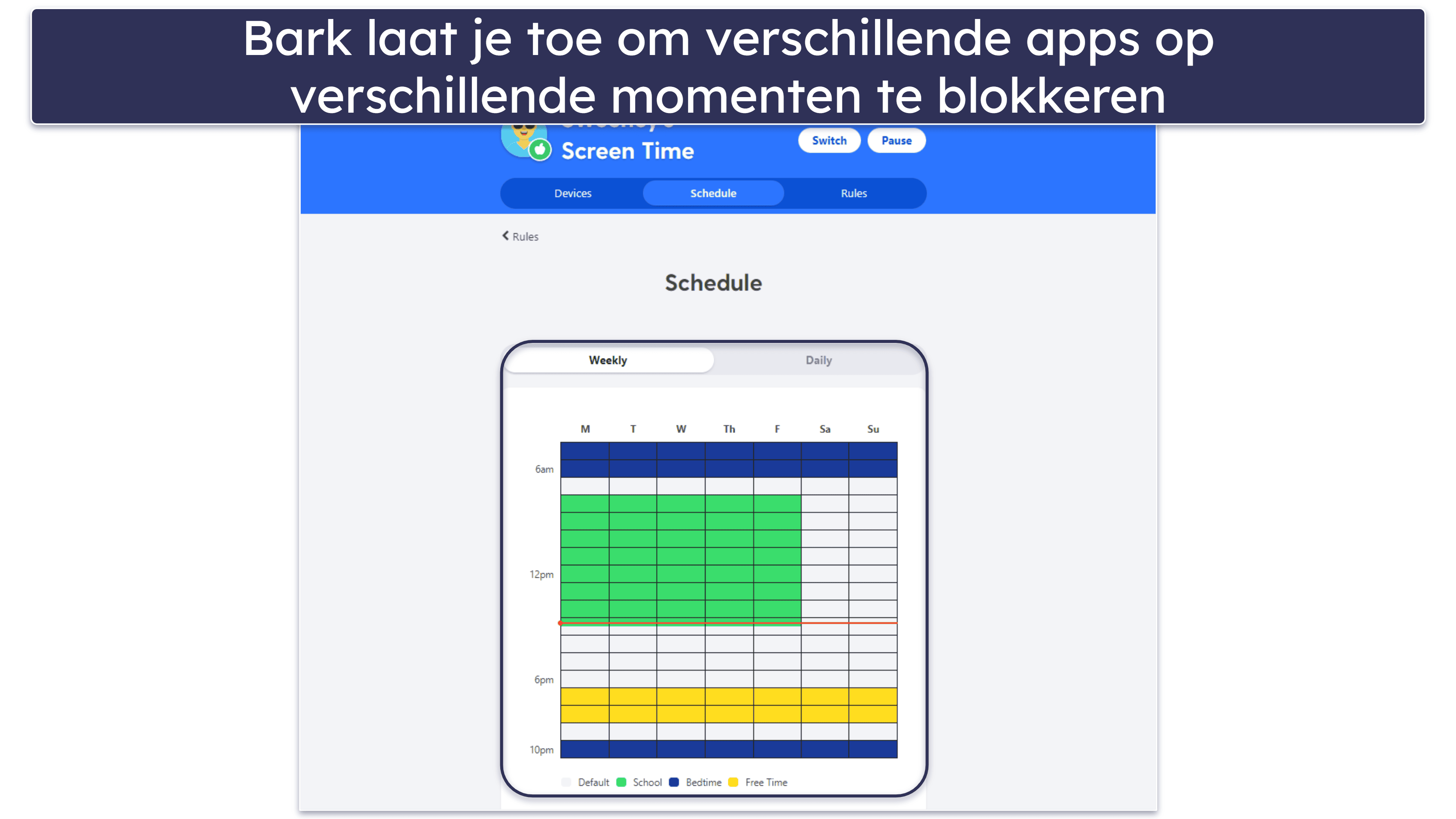 🥉 3. Bark — Goed voor app- en webschema’s voor schermtijd