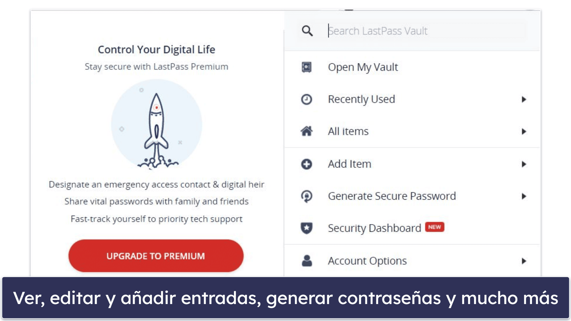 4. LastPass: extensión nativa de Opera y una buena versión gratuita