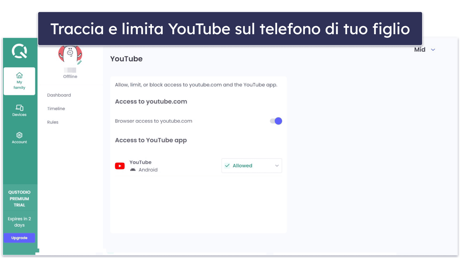 🥇 1. Qustodio — La miglior app controllo genitori per figli di tutte le età nel 2024