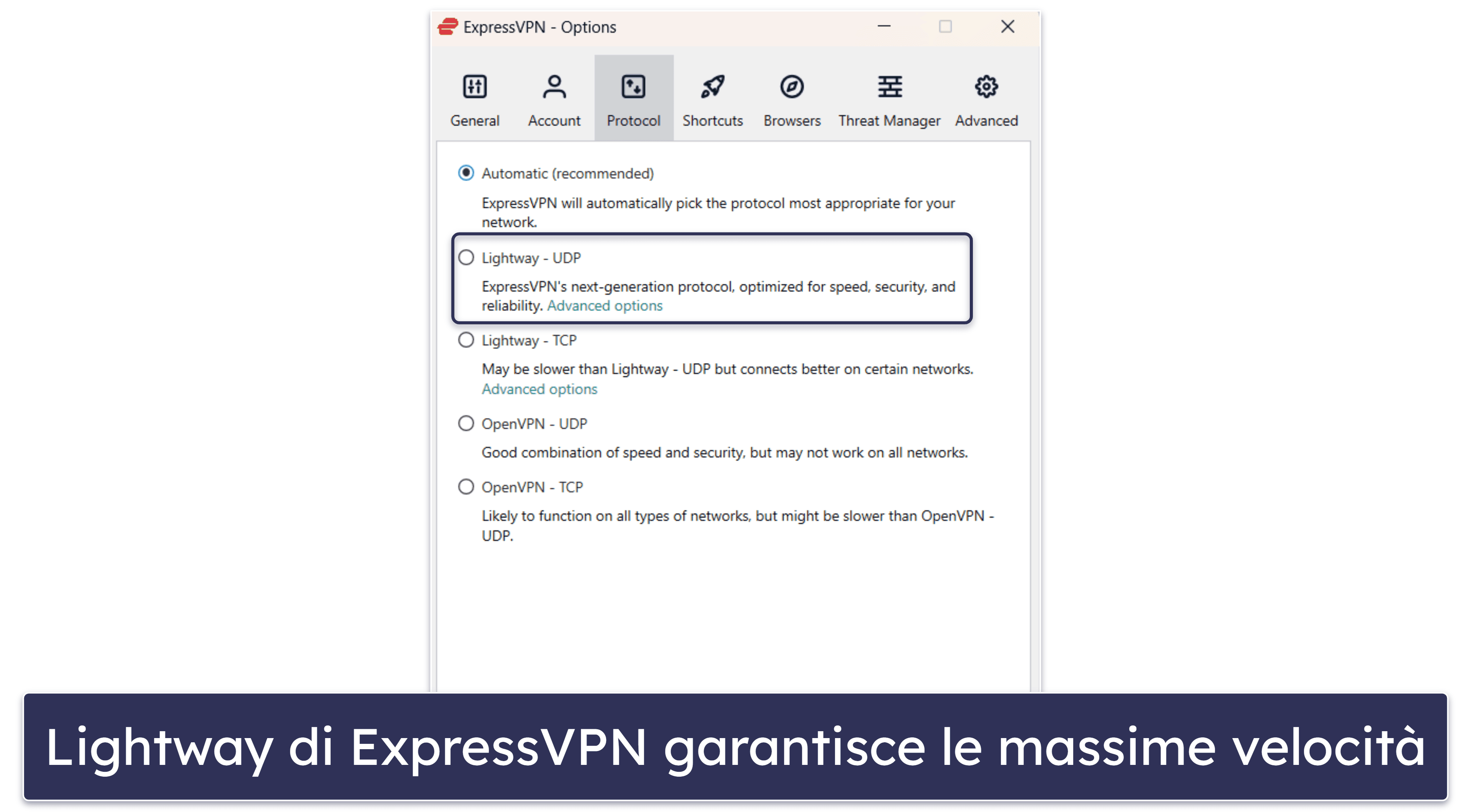 Bonus. ExpressVPN: la miglior VPN con un’alternativa a WireGuard