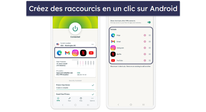 🥇 1. ExpressVPN — Meilleur VPN pour Android en 2024