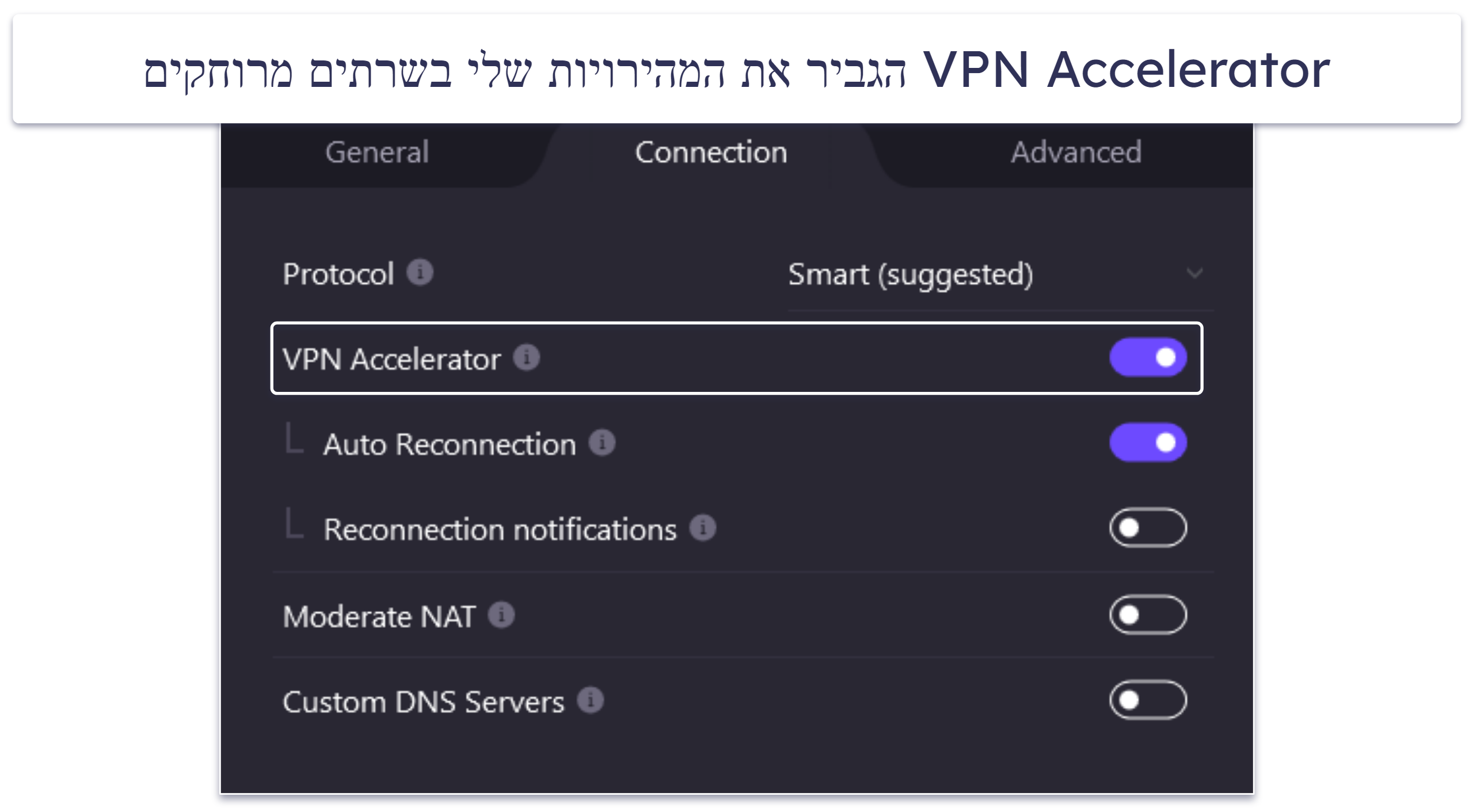 VPN ידידותי לפרטיות שמספק מהירויות הגונות