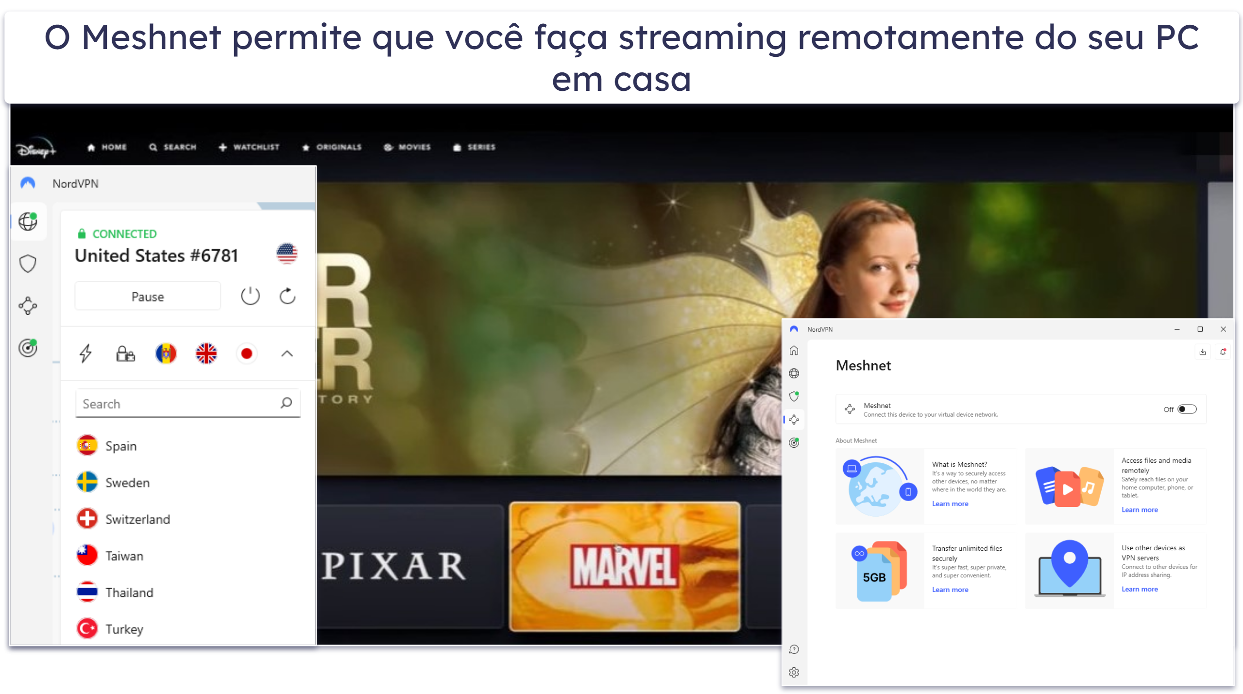 4. NordVPN — Ótima para streaming de conteúdo dos EUA em smart TVs